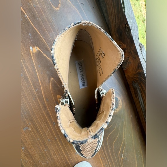 🎉 Bundle 3 for $21 🎉 Steve Madden Caliber 7.5 Wedge Snakeskin Platform Sneaker - Picture 11 of 12